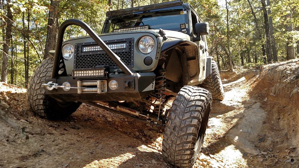 Jeep Wrangler Suspension Lift Kit - Front + Rear - Rough Country - 4 Inch Lift Kit | X-Series | V2 - '07-'10